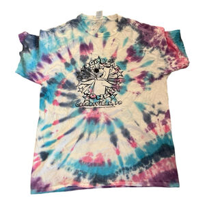 EUC Yogi Bear T-shirt Size L Multi-color Tie Dye